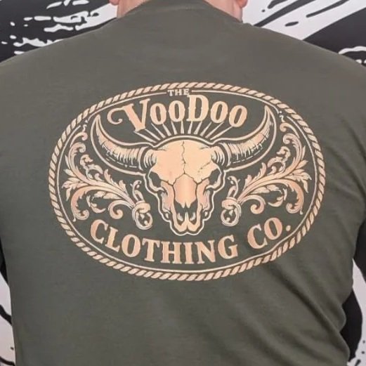 VooDoo Country Logo - Unisex Tee (Green)