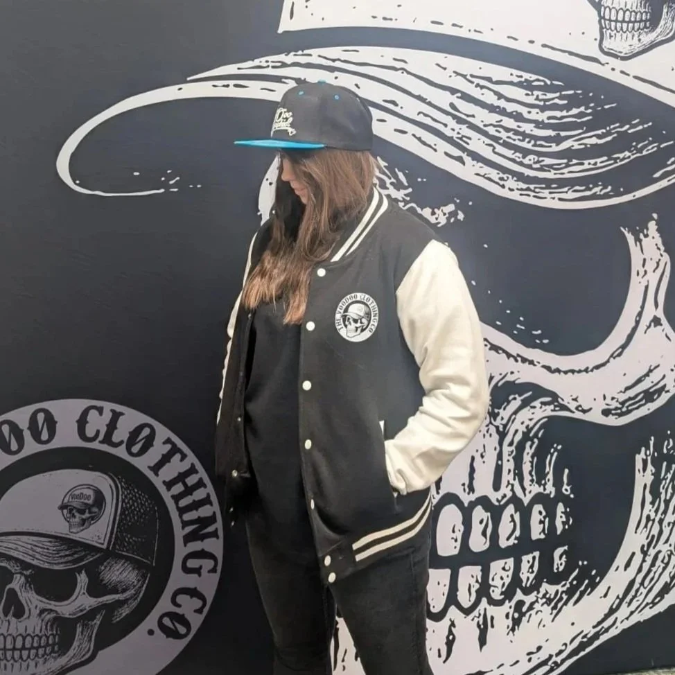 VooDoo Clothing Varsity Jacket - Black & White