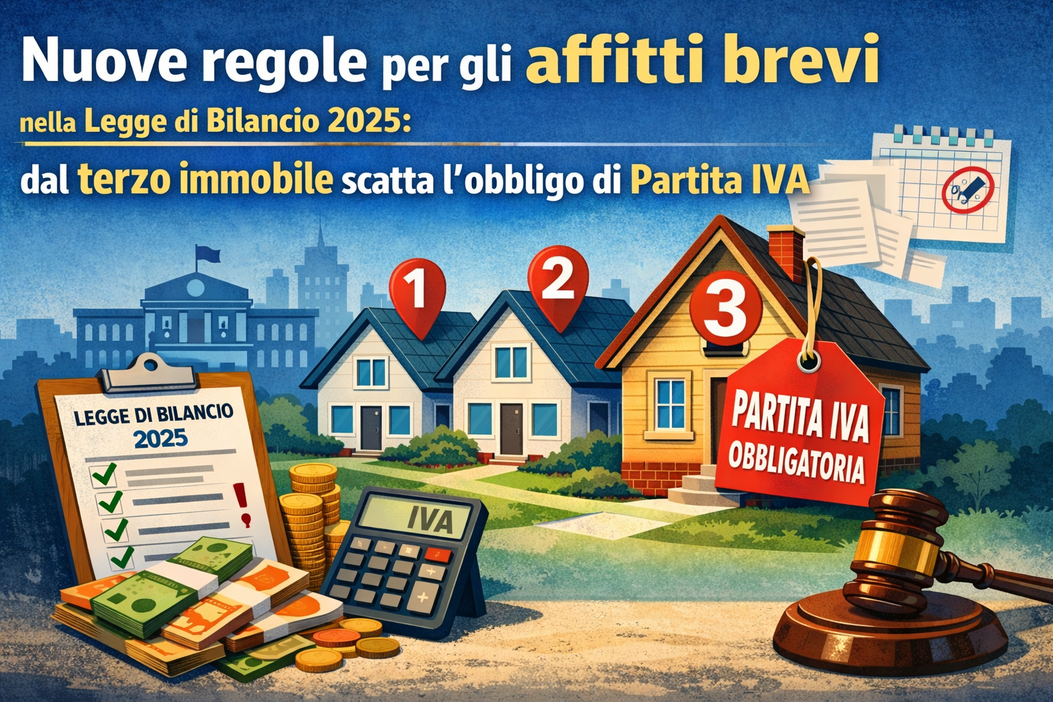 Legge di Bilancio 2026: dal terzo immobile scatta l’obbligo di Partita IVA