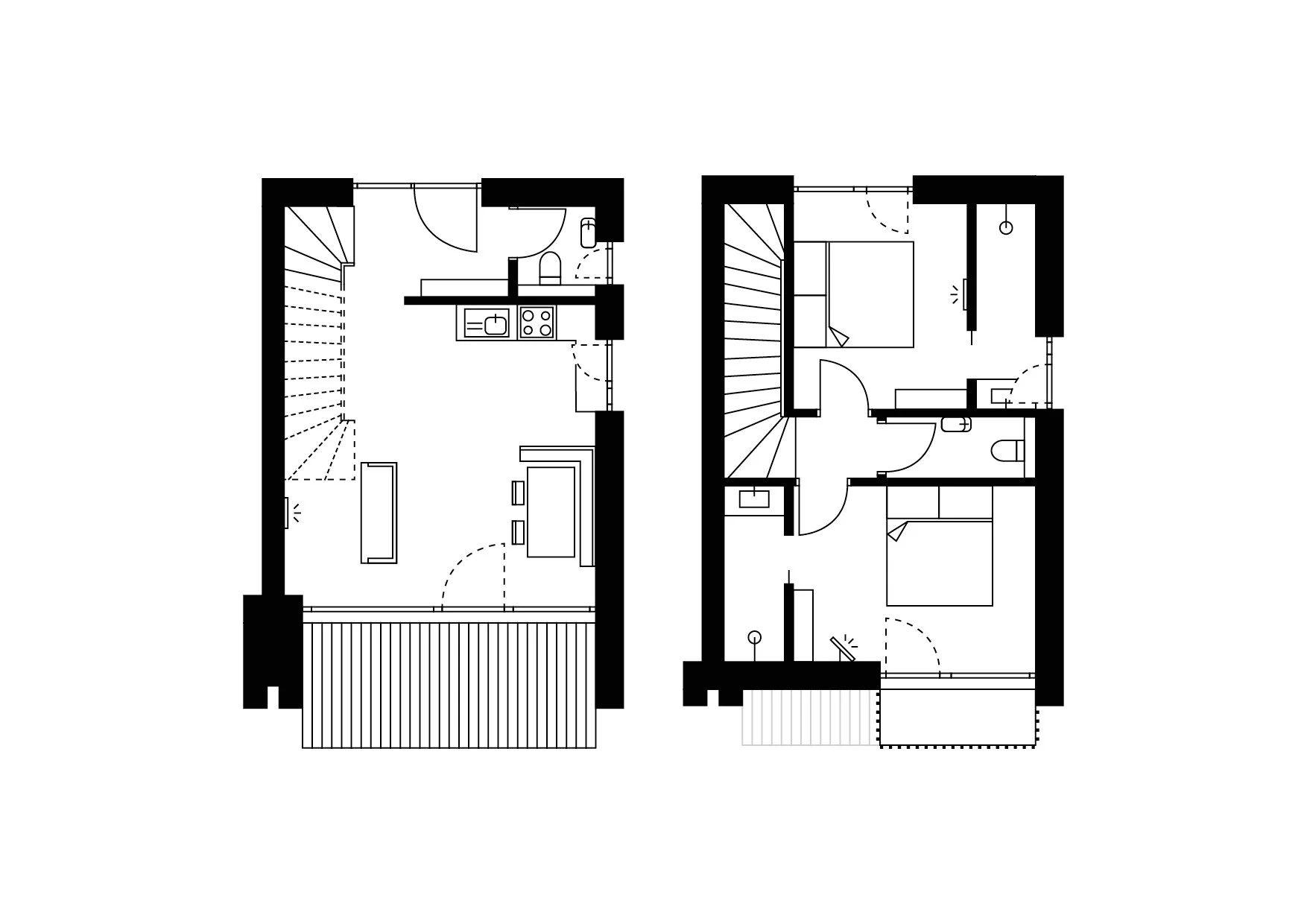 Grundriss vom Chalet TIME bei SLOW Chalets