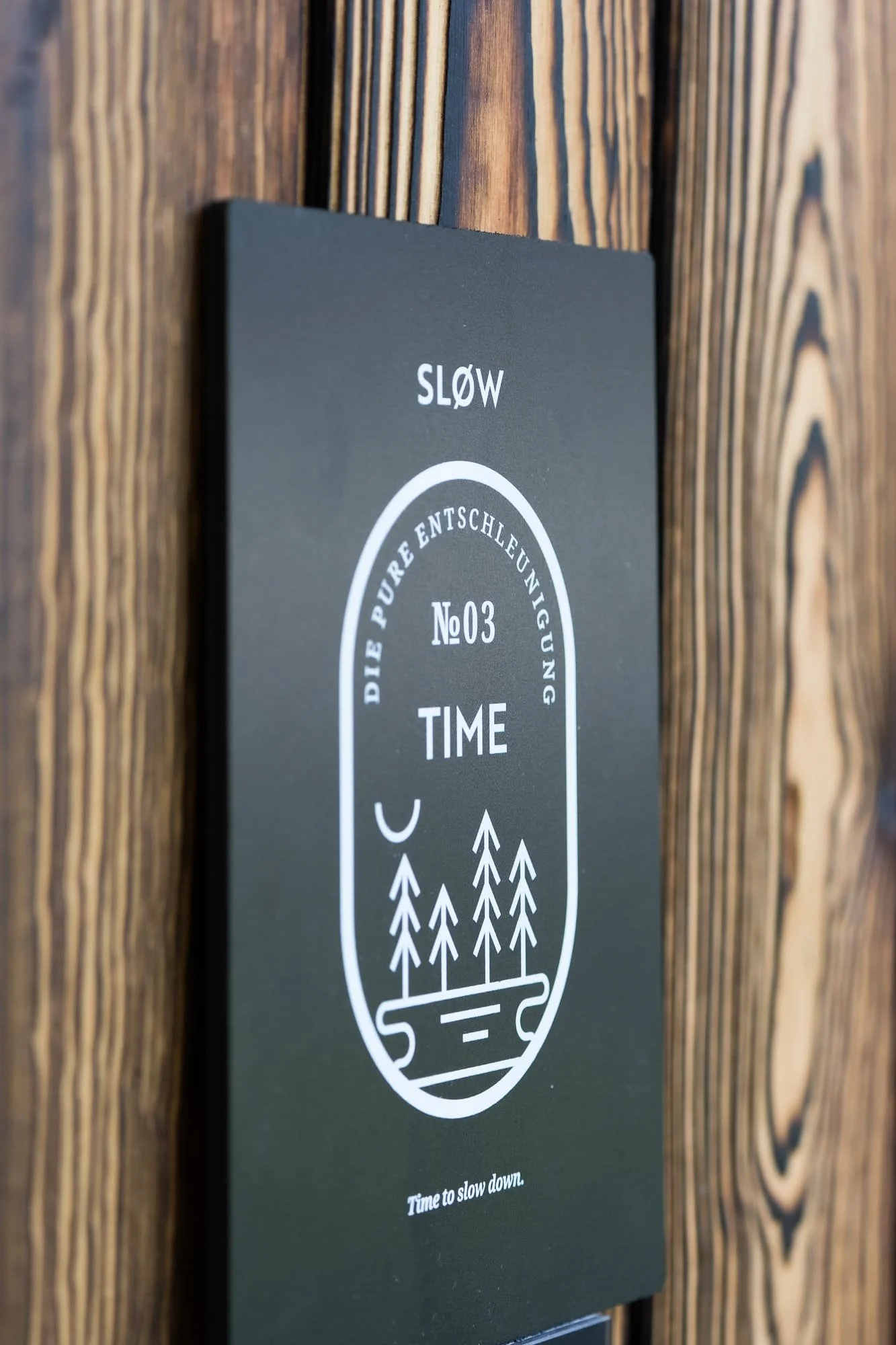 Eingang zum Chalet TIME bei SLOW Chalets