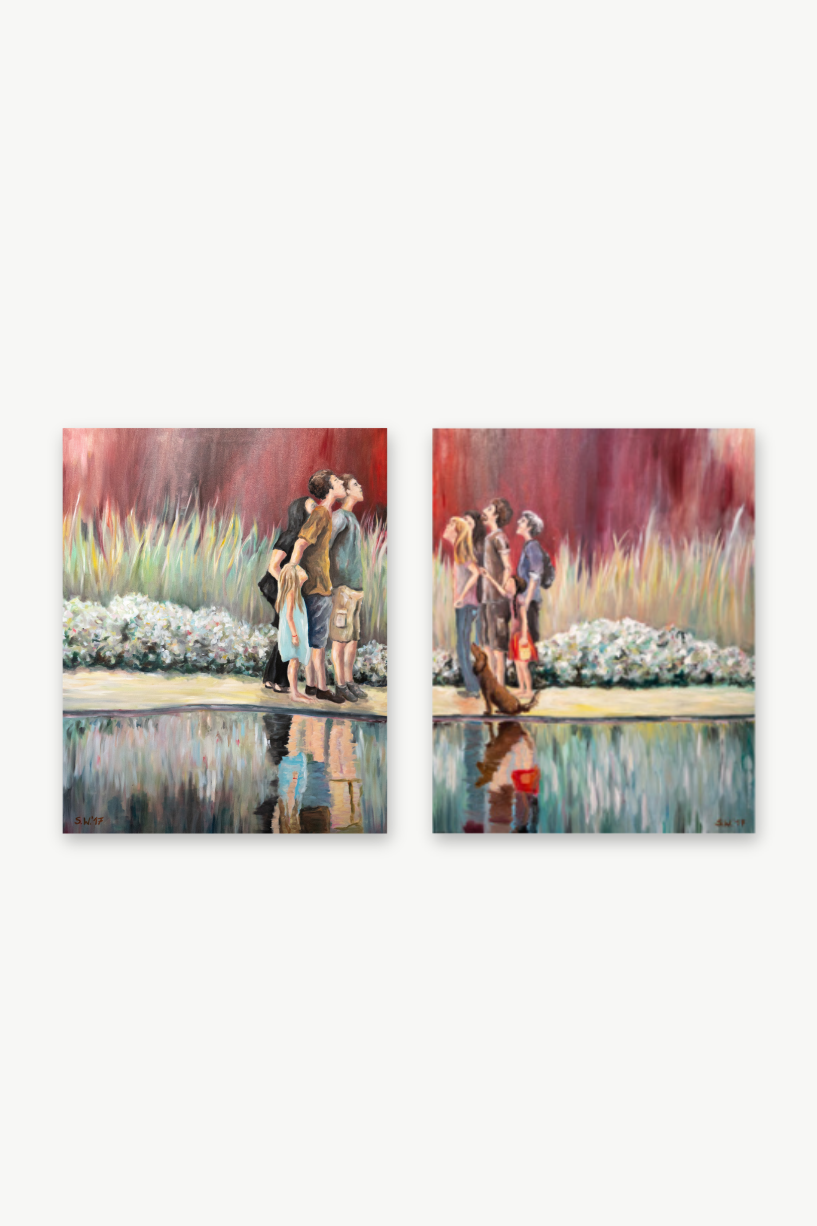 GIVE ME A HINT  Diptychon · Öl auf Leinwand Teil I und II gesamt