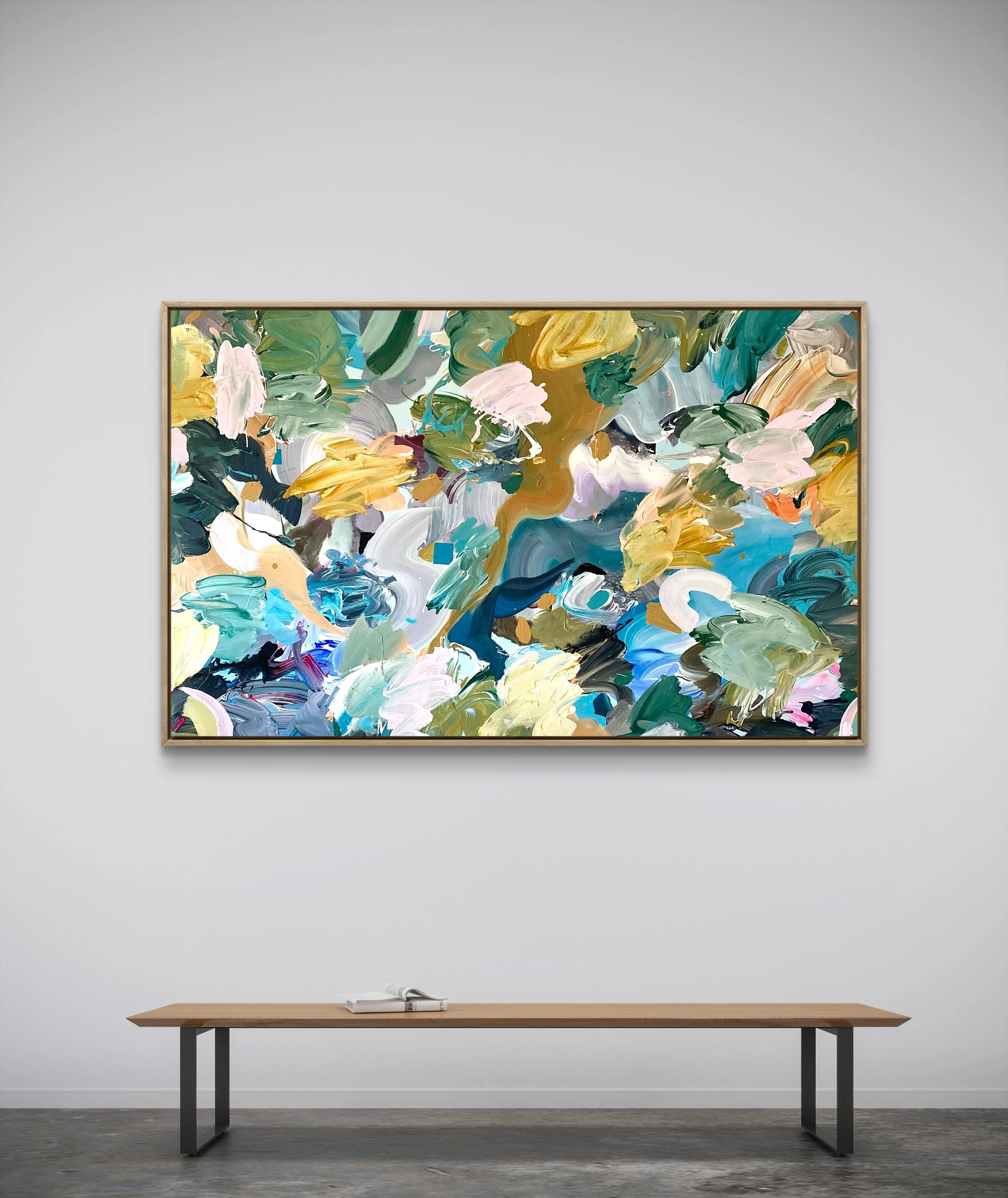 „POND“   100 x160cm Acryl auf Leinwand  2025