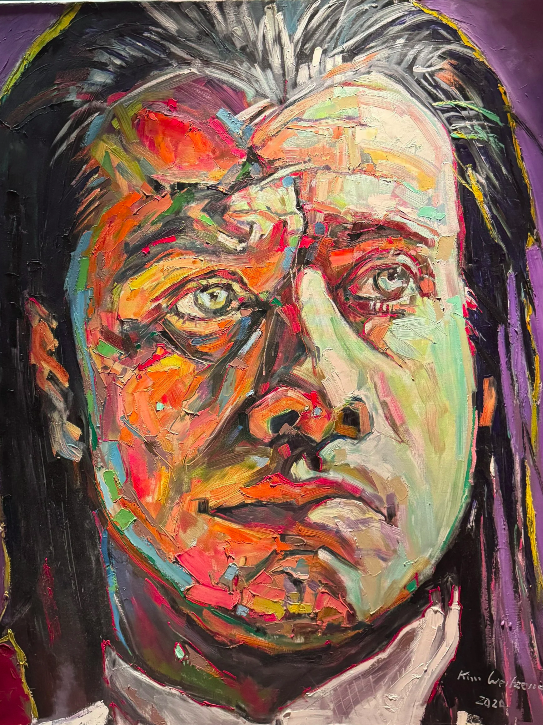 „Ikonische Filmszene.“  Öl auf Leinwand, 120 x 100 cm Unikat