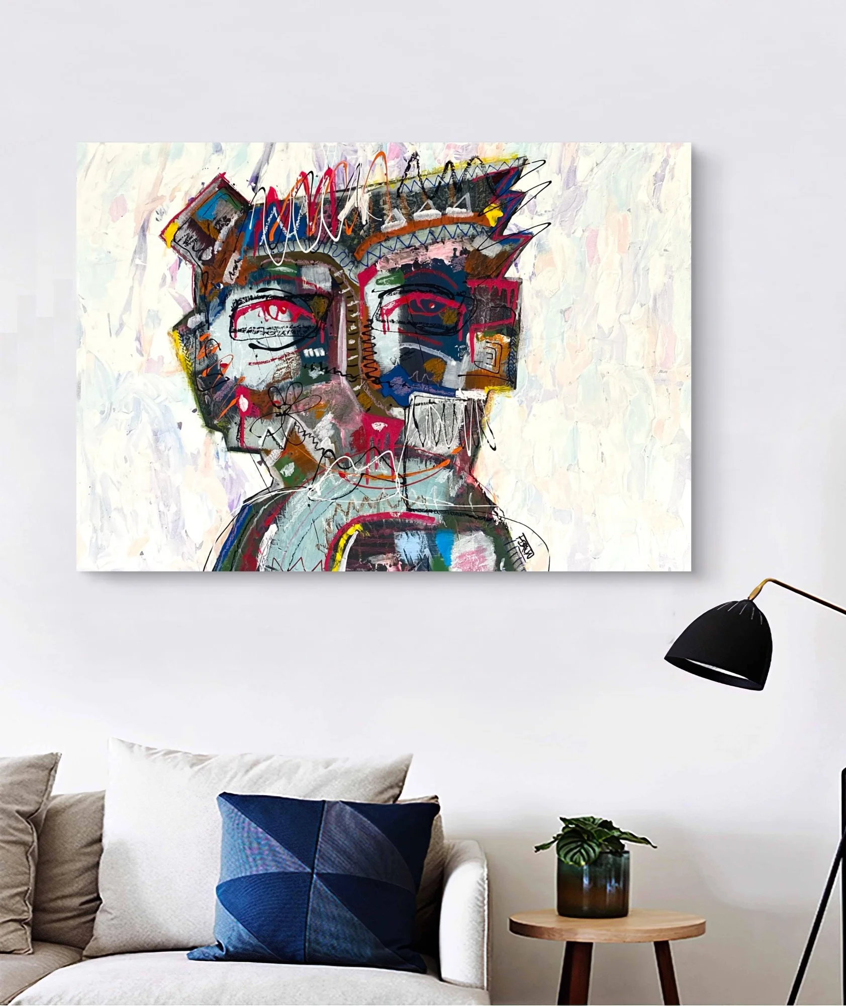 „It is too early“  80 x 120cm  Acryl & Öl auf Leinwand   2024