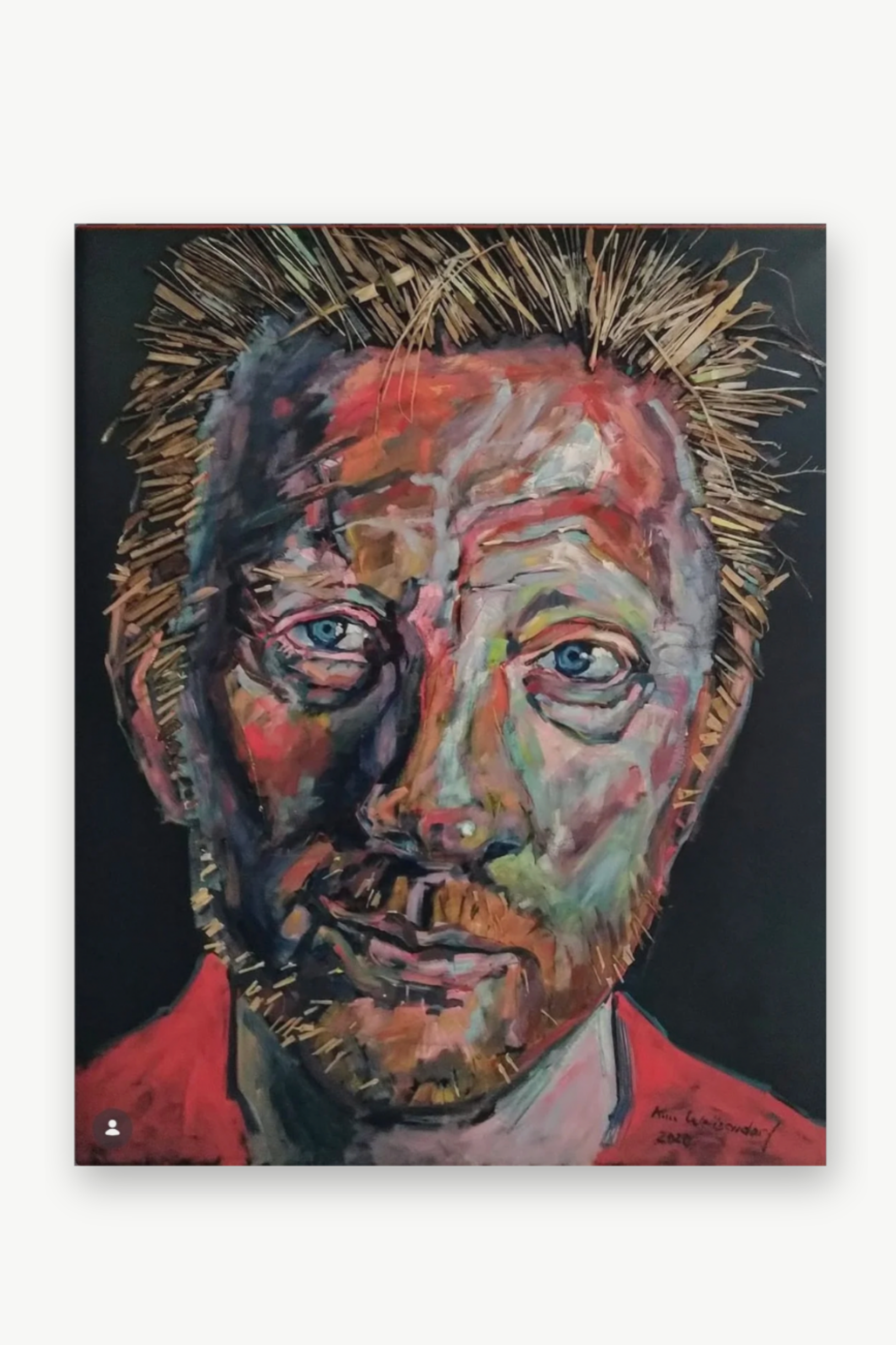 IKONE  Öl auf Leinwand, 120 x 100 cm Unikat