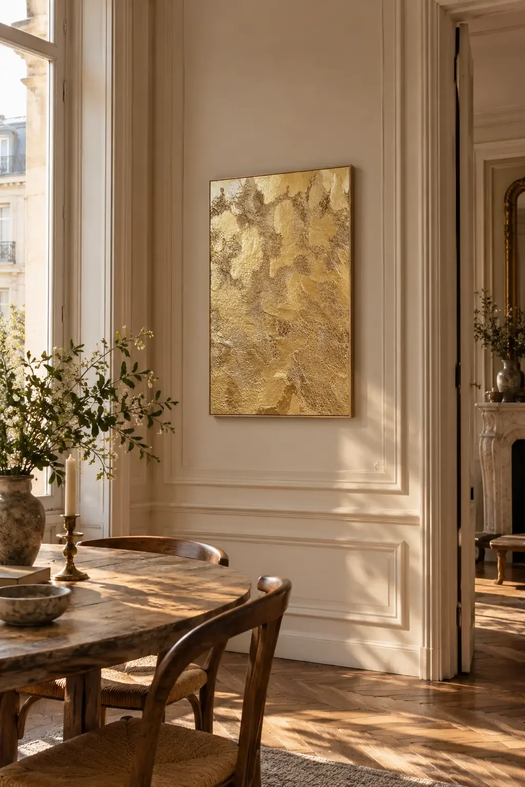 Gold Textures in a Parisian Dining Nook.webp