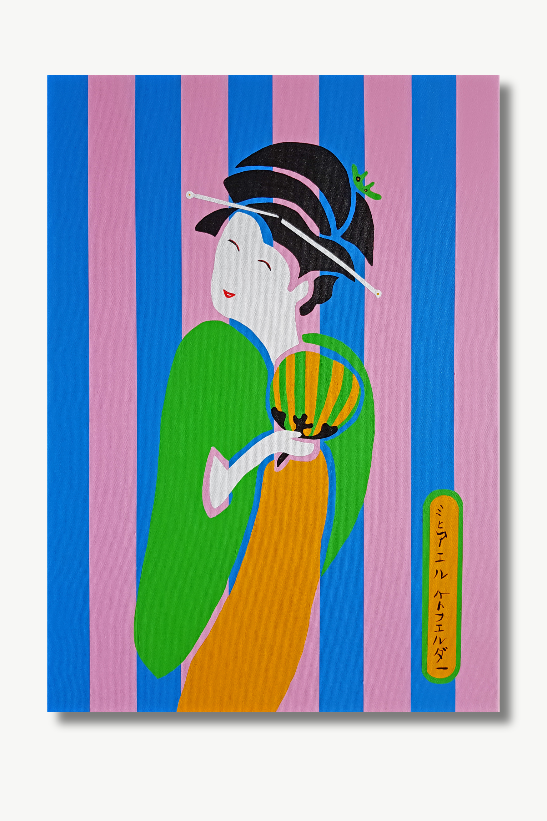 GEISHA (2021) 70x50cm, Acrylmalerei auf Leinwand