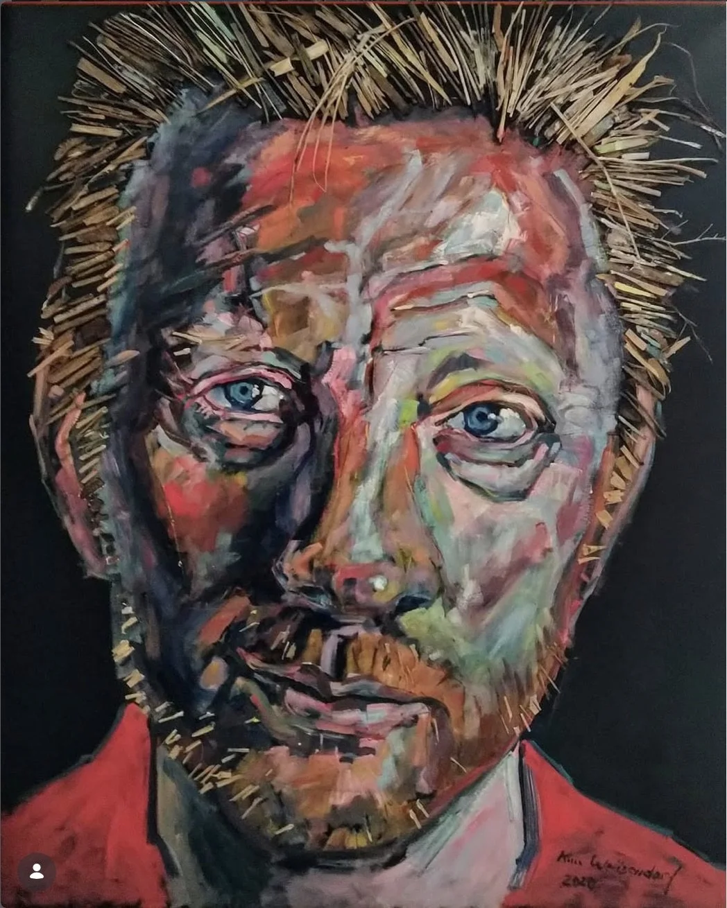 IKONE  Öl auf Leinwand, 120 x 100 cm Unikat