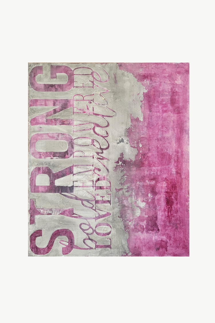 Concrete (2026), 26,5×31,5cm, Mischtechnik auf MDF (gerahmt)