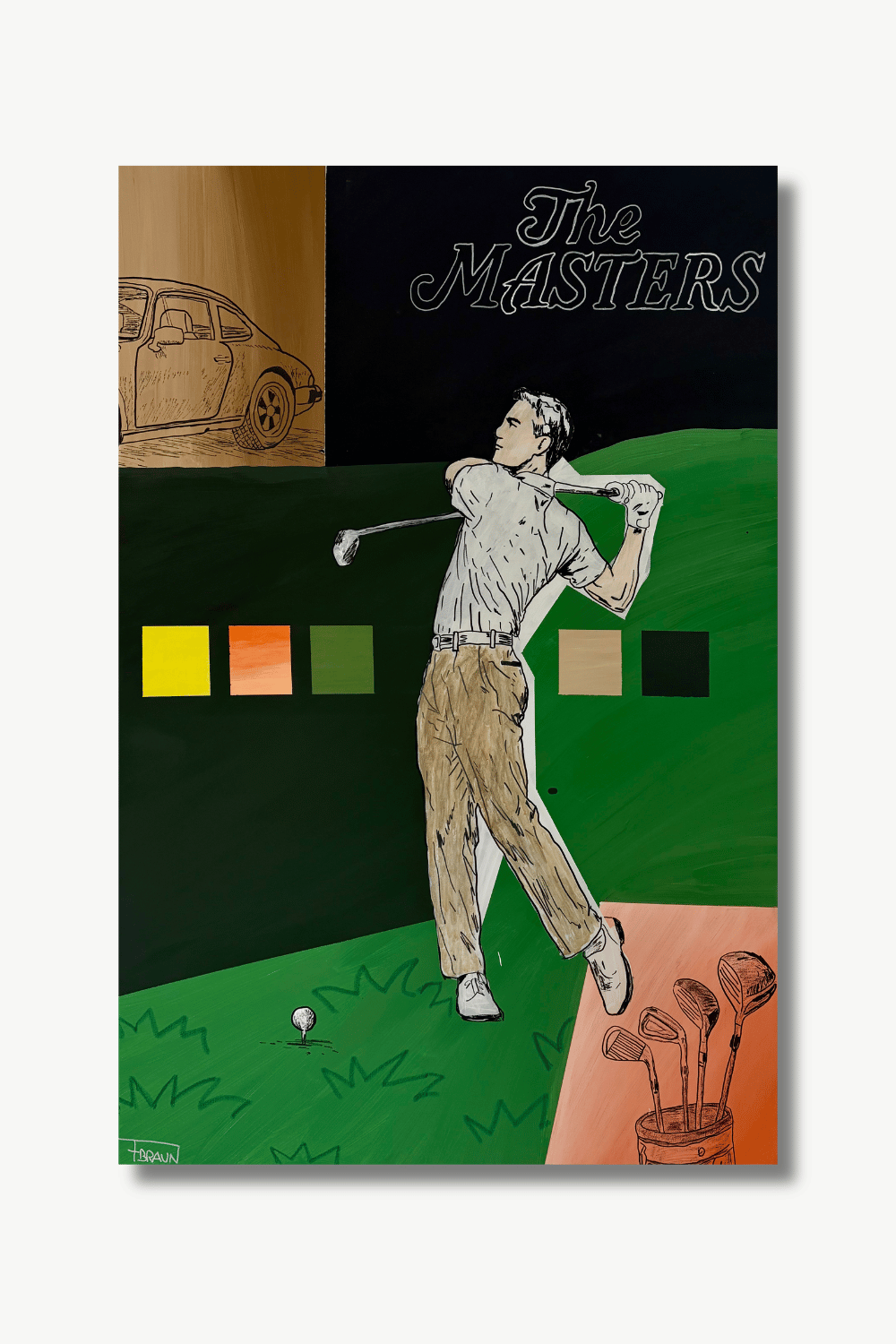 The Masters (2026) – Fabian Braun, 150x100cm, Acryl auf Leinwand