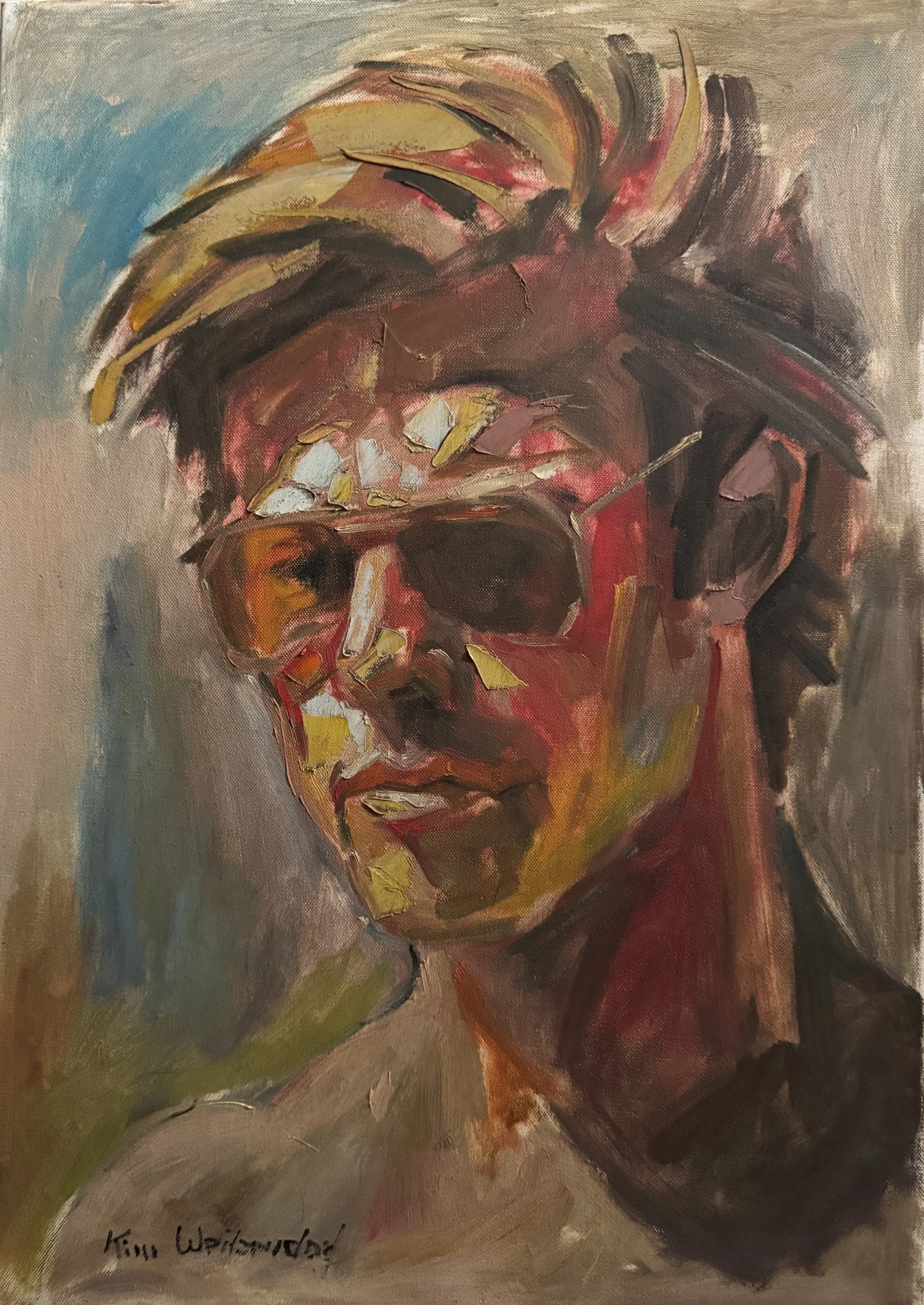 Popkultur der 90er Öl auf Leinwand 70 x 50  cm Unikat