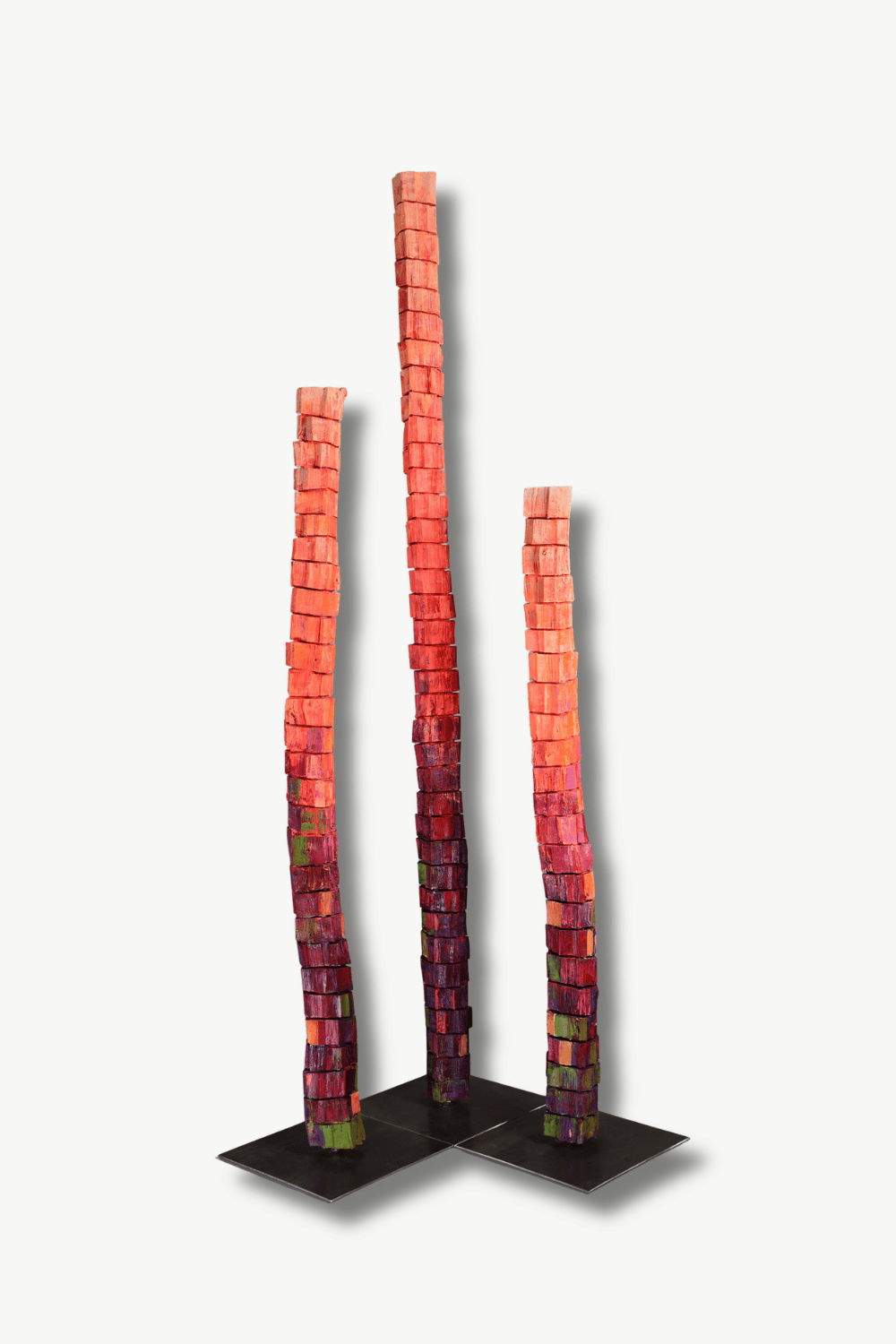 Matz Fallentin – „Das Leuchten der Dolomiten am Morgen“, ca. 280cm hoch, Skulpturengruppe