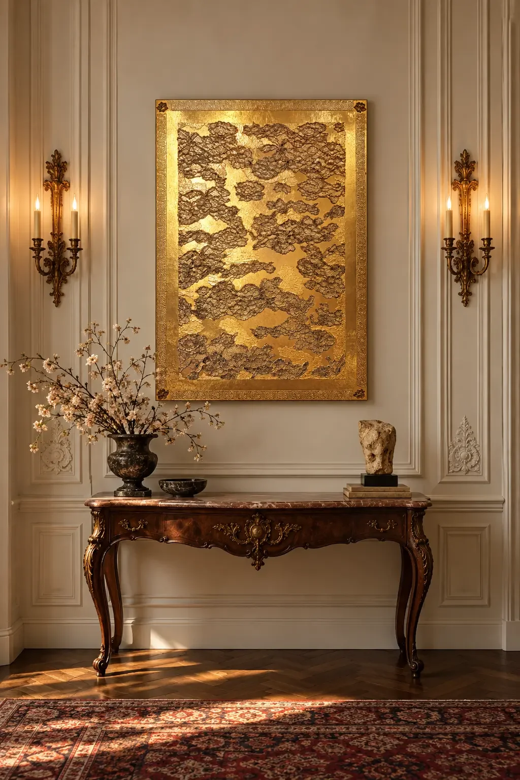 Golden Salon with Antique Console.webp