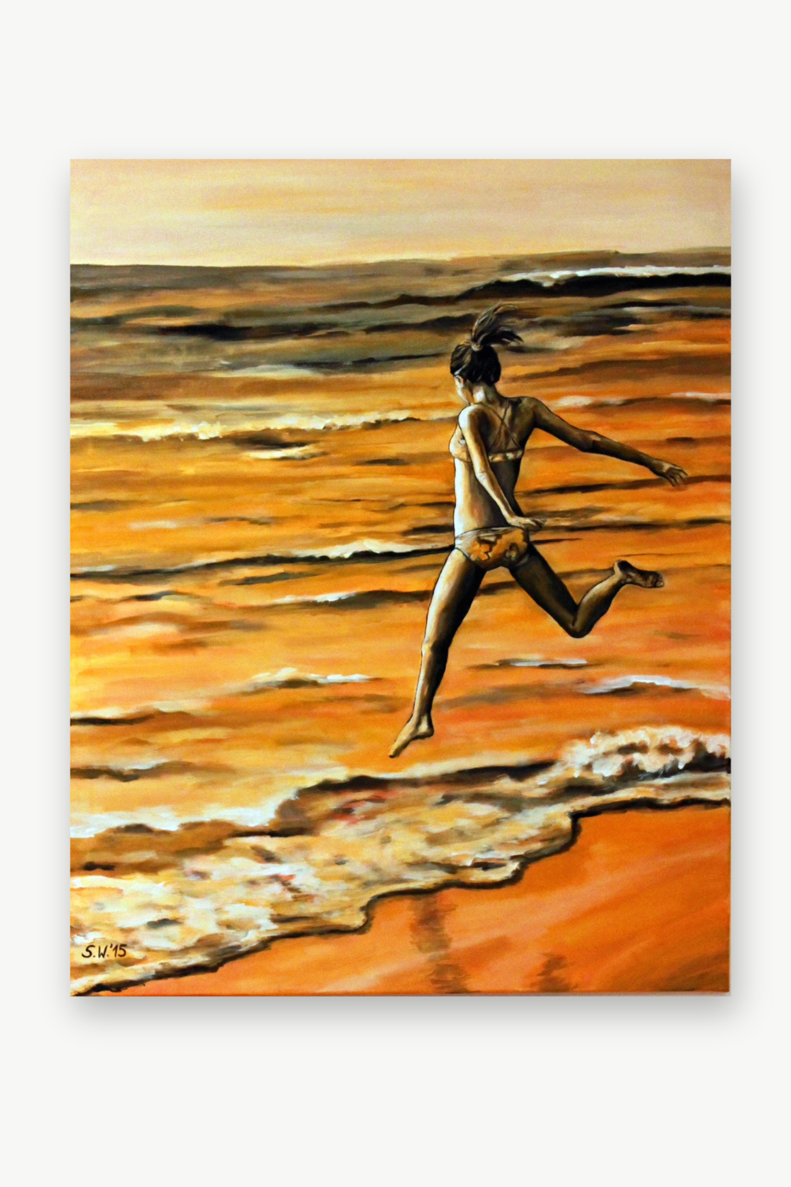 Hinein - Acryl auf Leinwand, 100 X 80 cm 2015