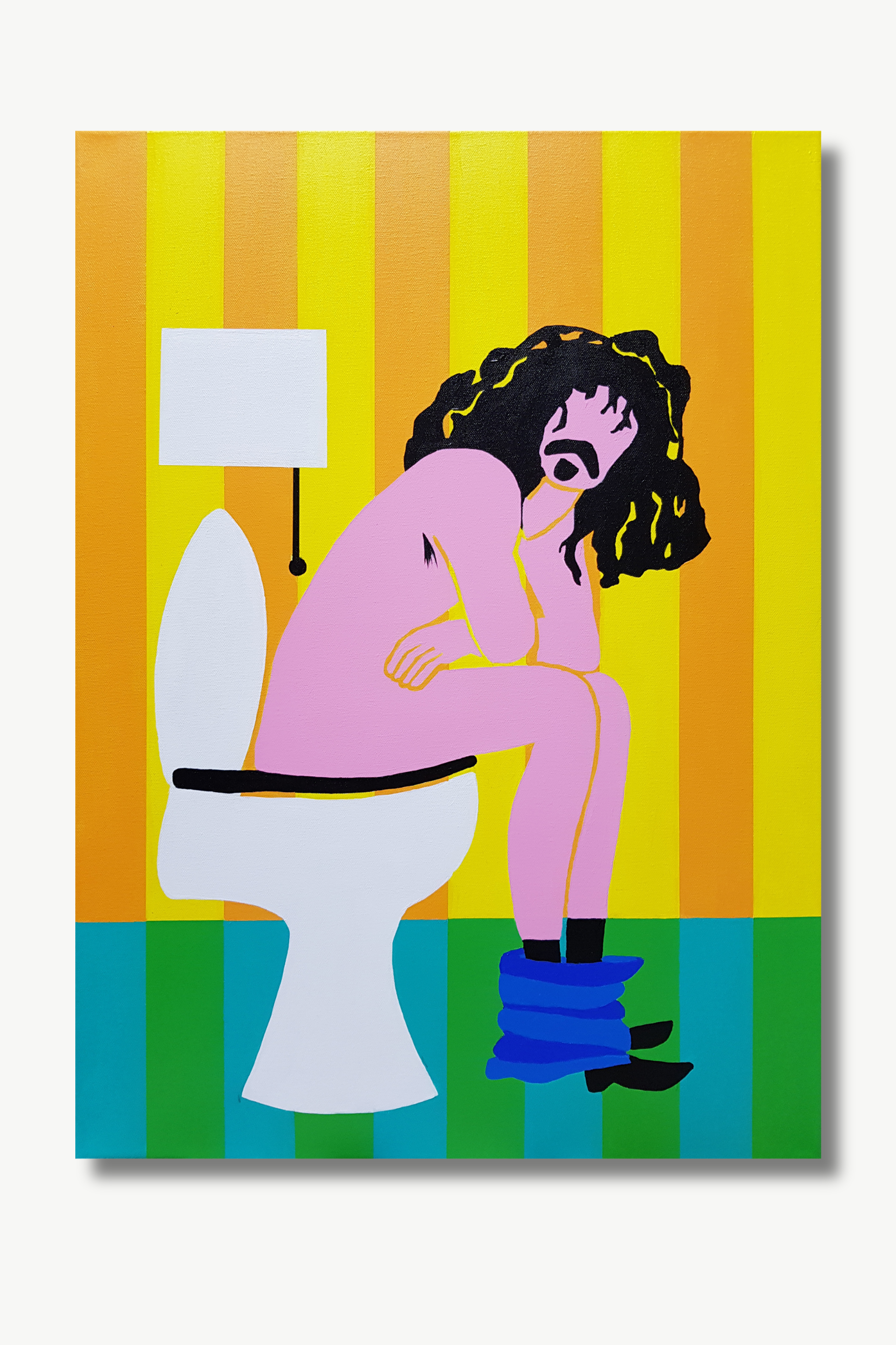 FRANK ZAPPA (2022) 70x50cm, Acrylmalerei auf Leinwand