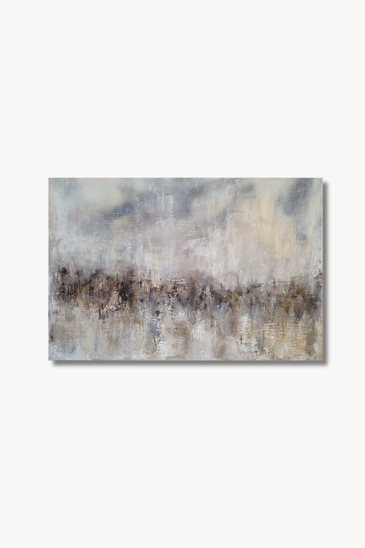 Urban Echoes (2026), 120×80cm, Acryl auf Leinwand