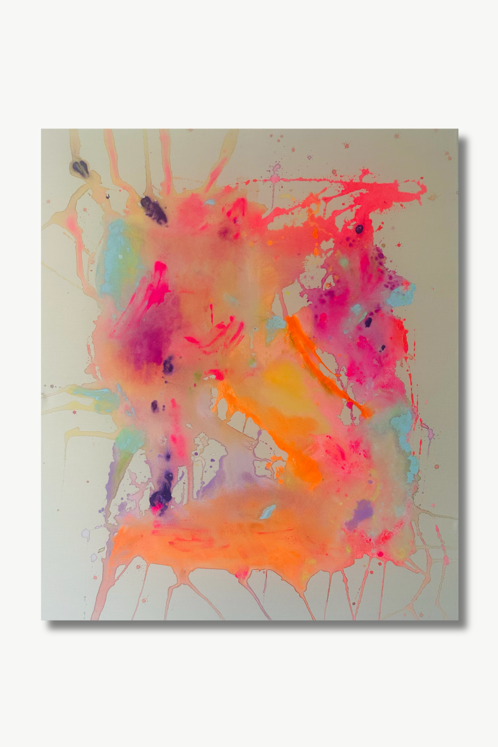 Funky (2026), 100×85cm, Acryl auf Leinwand