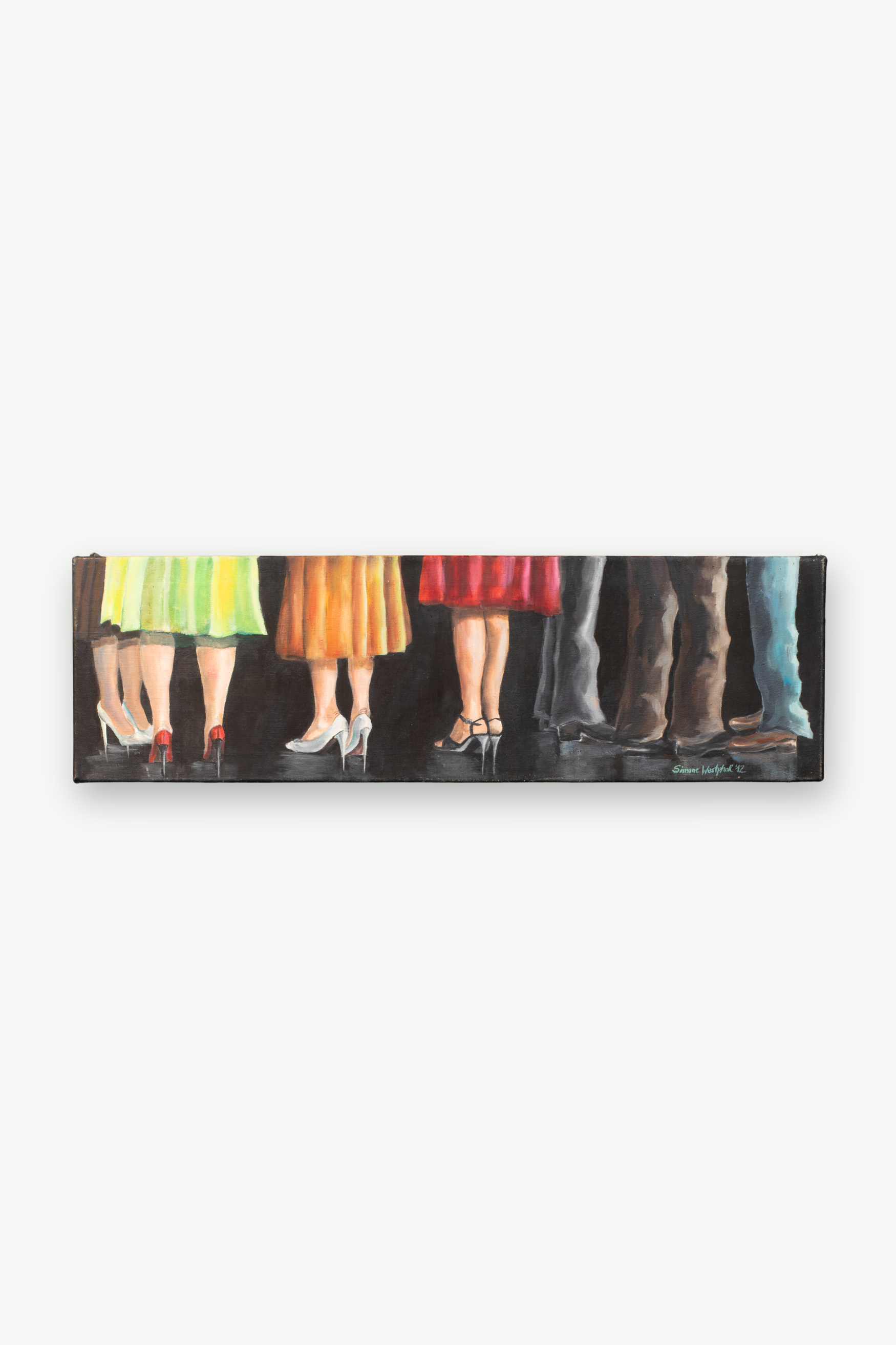 In Communication – Ölmalerei auf Leinwand, 100x30cm (2012)