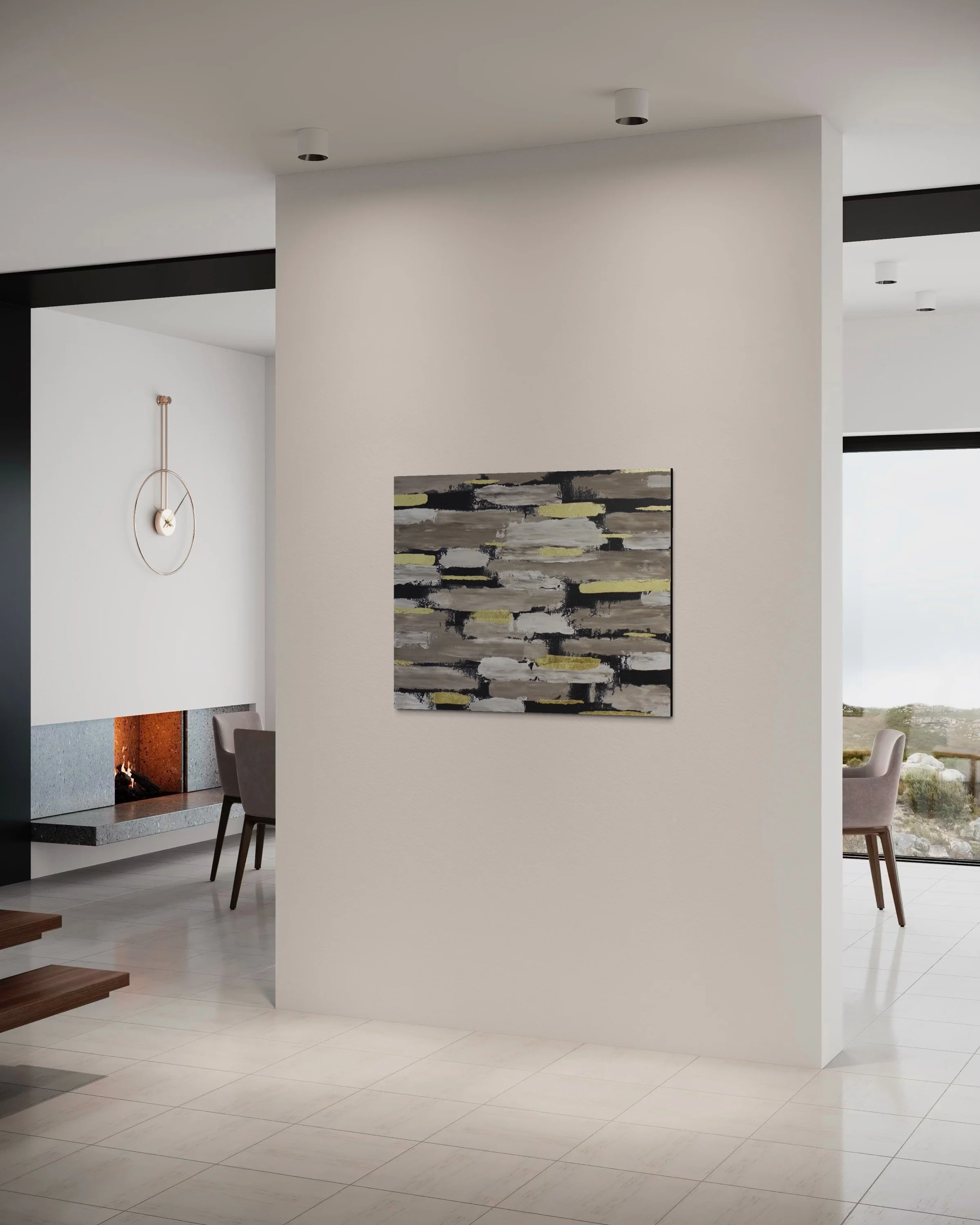 BRICK WALL 80 X 100 Acryl auf Leinwand