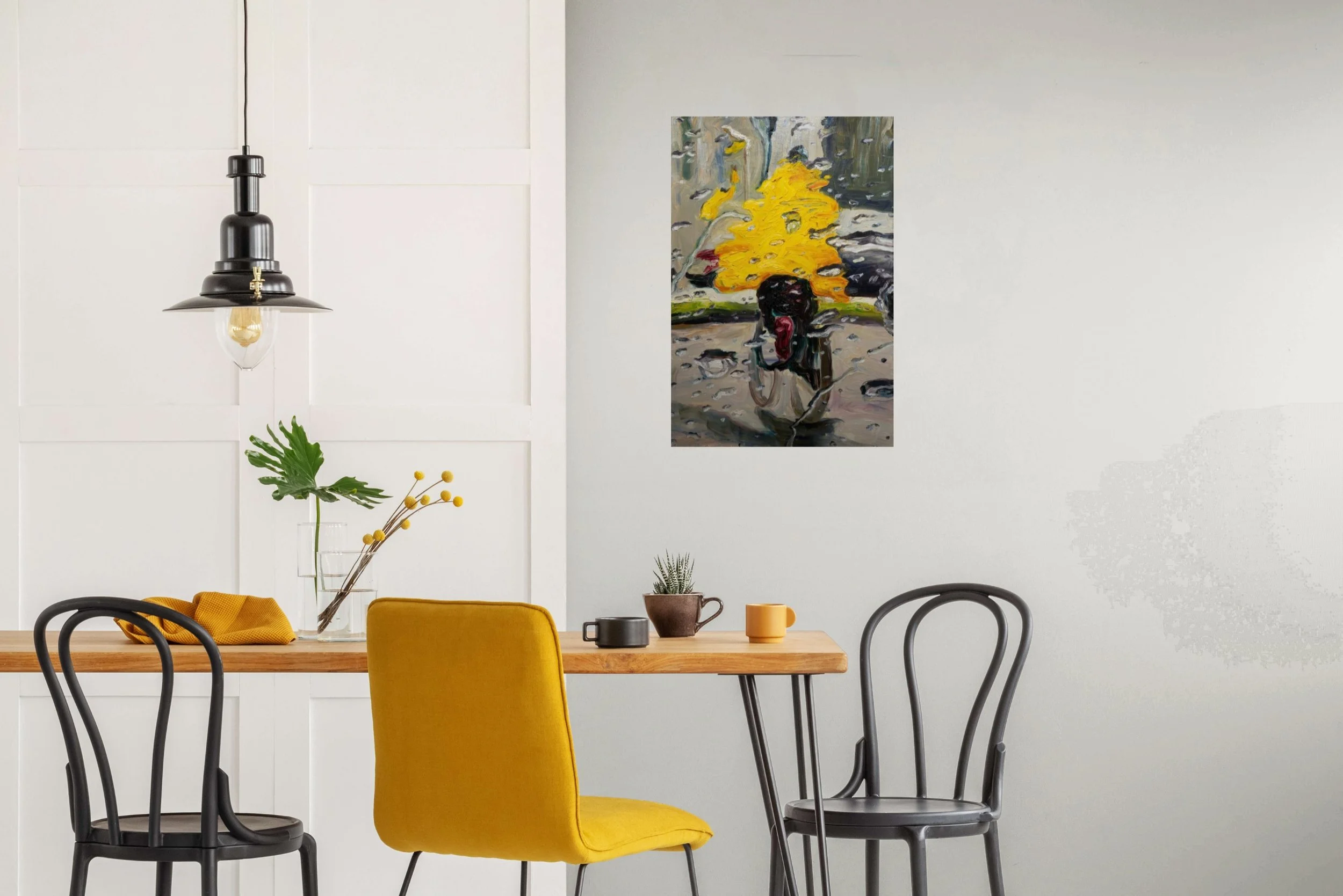 Glimer of light – Ölmalerei auf Leinwand, 90 x 60  cm