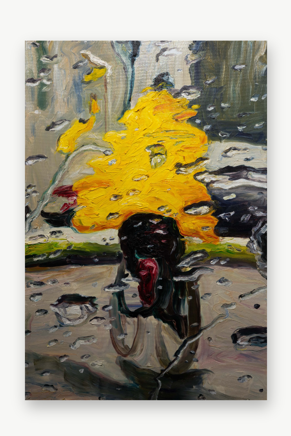 Glimer of light – Ölmalerei auf Leinwand, 90 x 60  cm