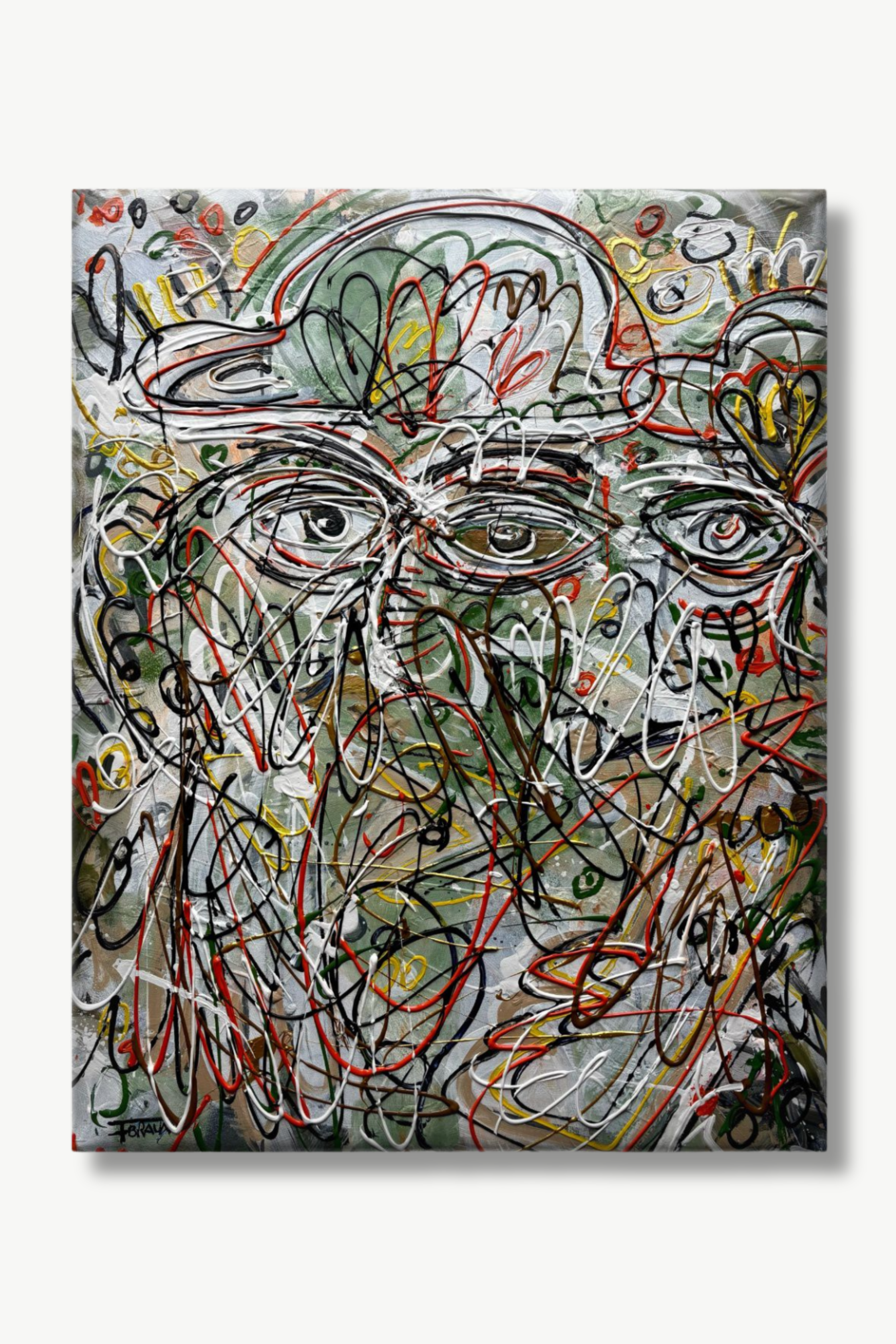 „HIDDEN" (2026) 80x100cm Mixed Media