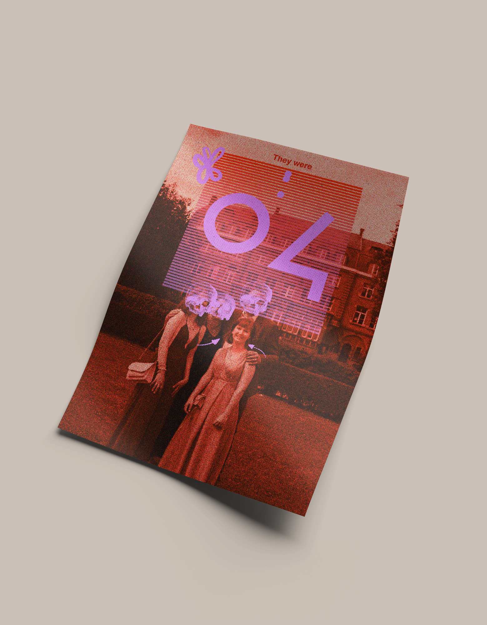 Une affiche colorée avec le texte 'They Were 04'.