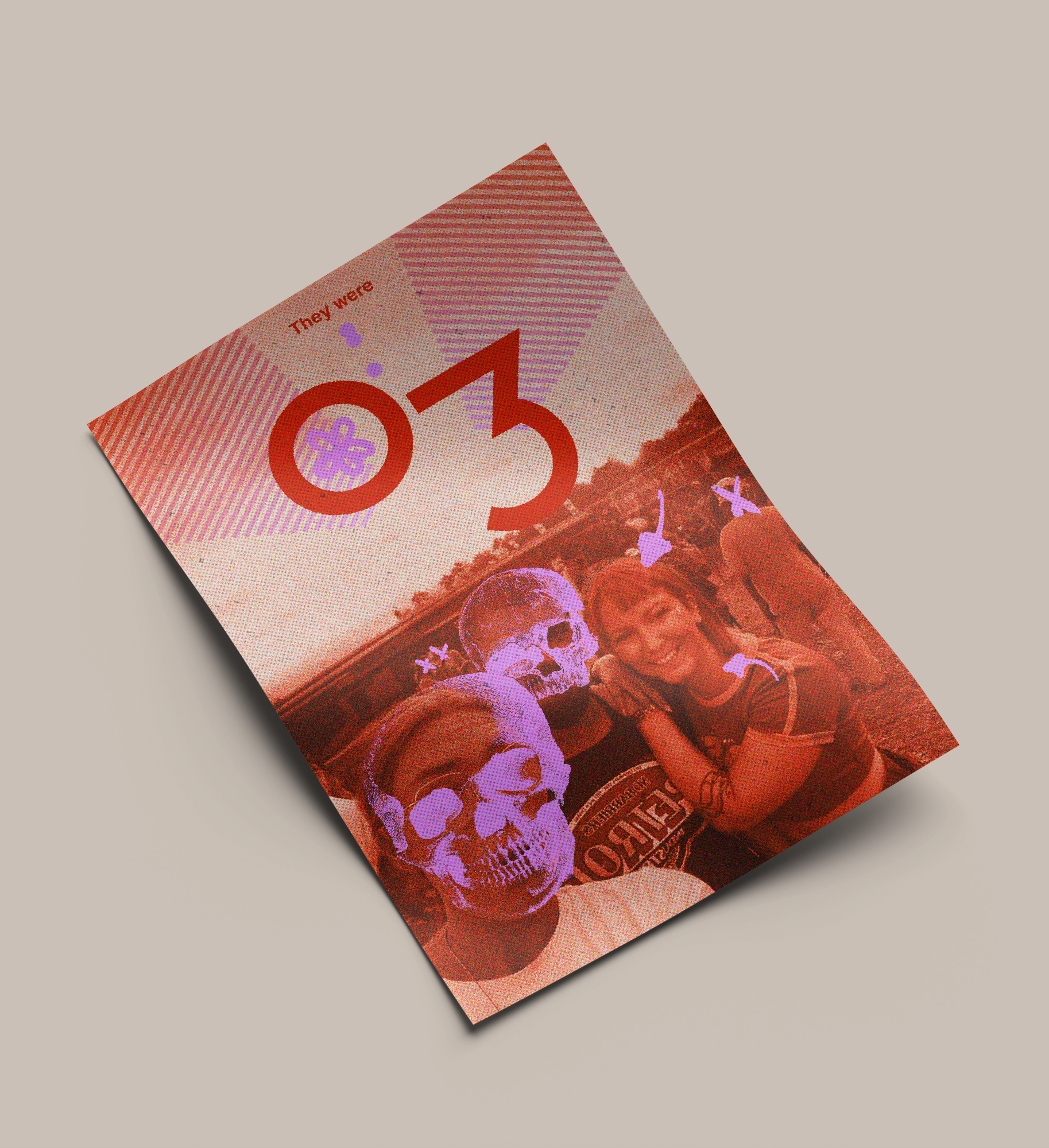 Une affiche colorée avec le texte 'They Were 03'.