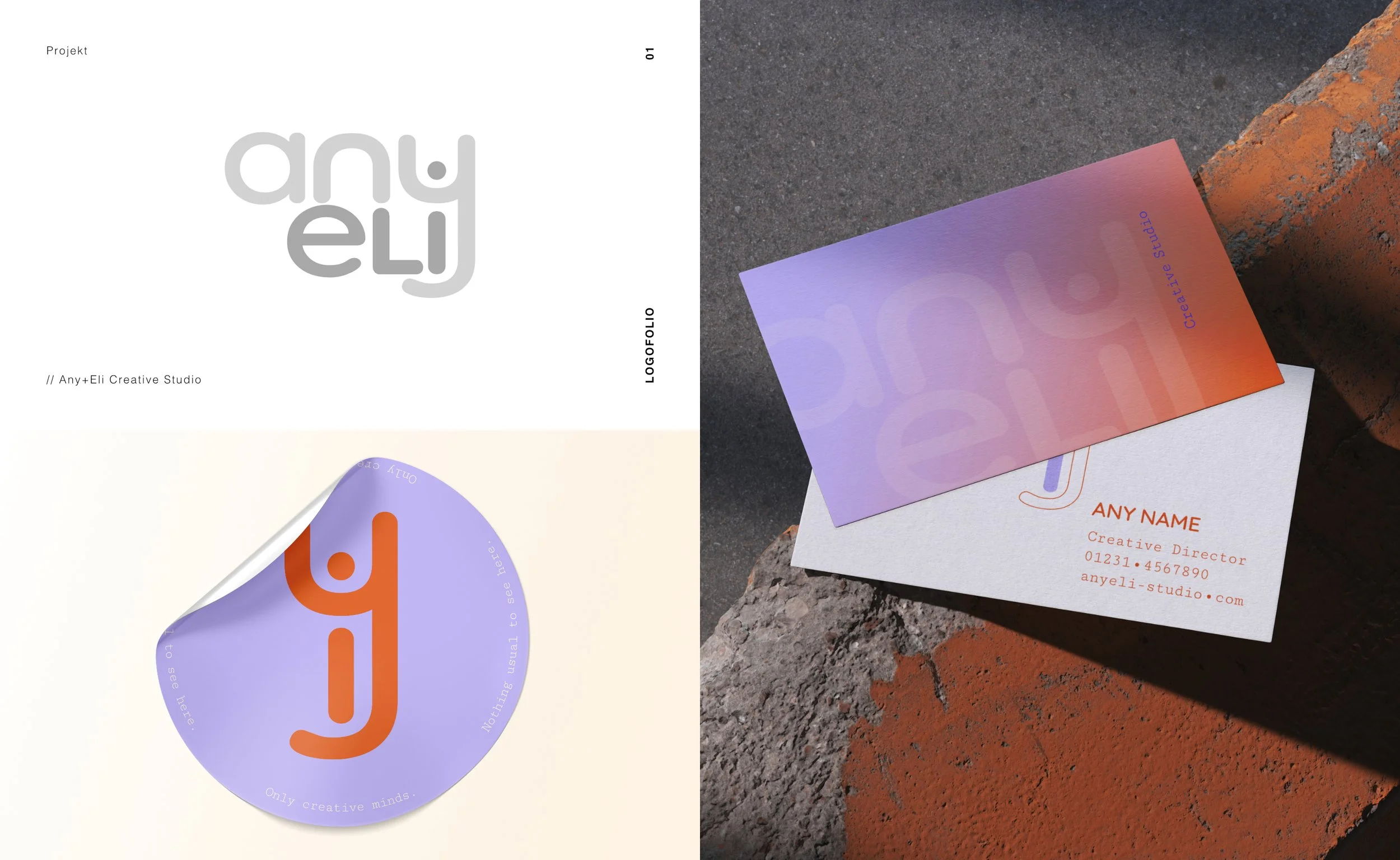 Logotype und Logomark für ein von Frauen geführtes Creative Studio.