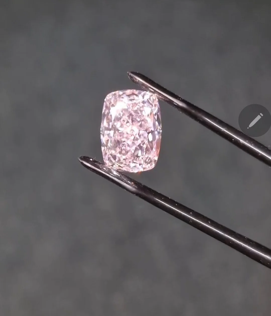 6.46 CUSHION Fancy Intense Purplish Pink Internally Flawless