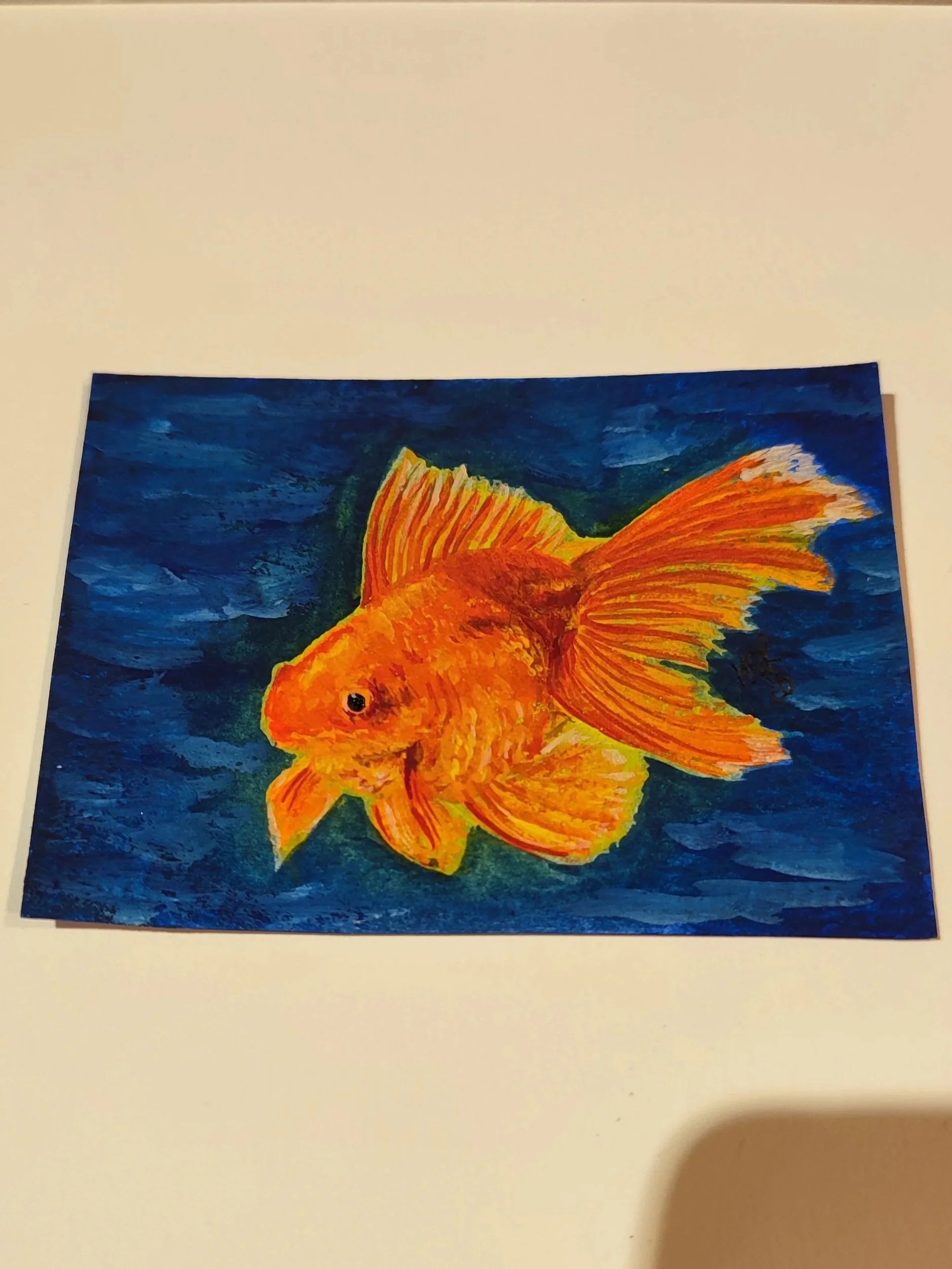 Gouache Goldfish