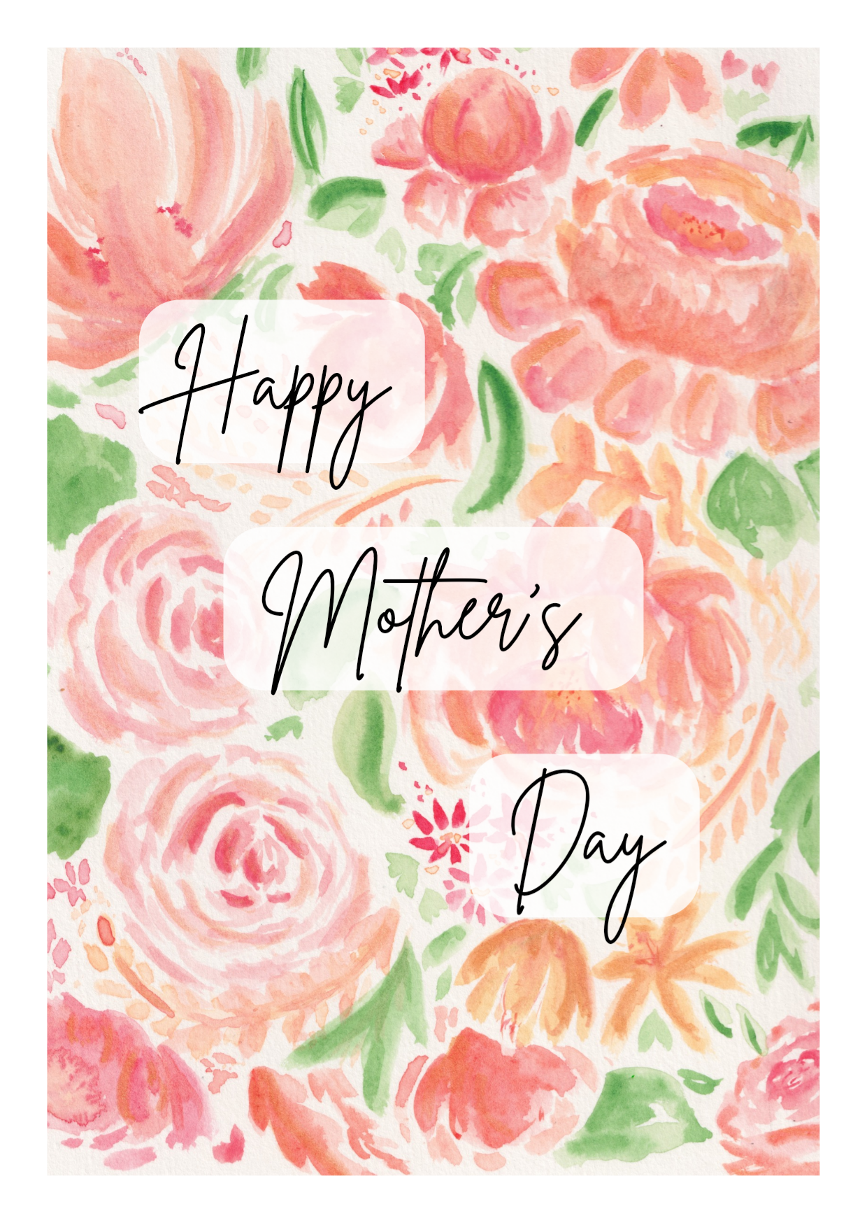 Mother's Day Greetings Card 2026 A6