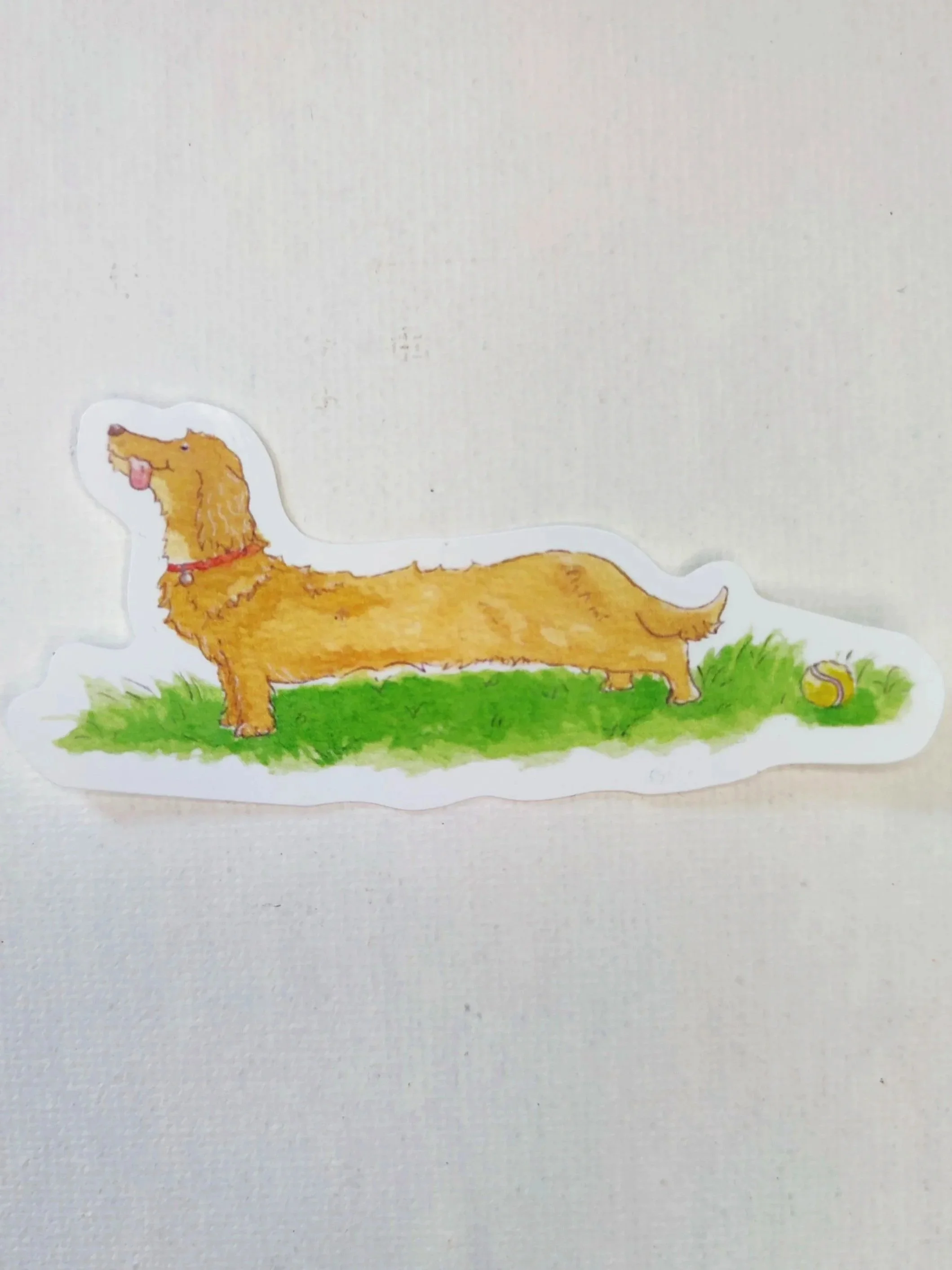 Vinyl sticker sausage dog