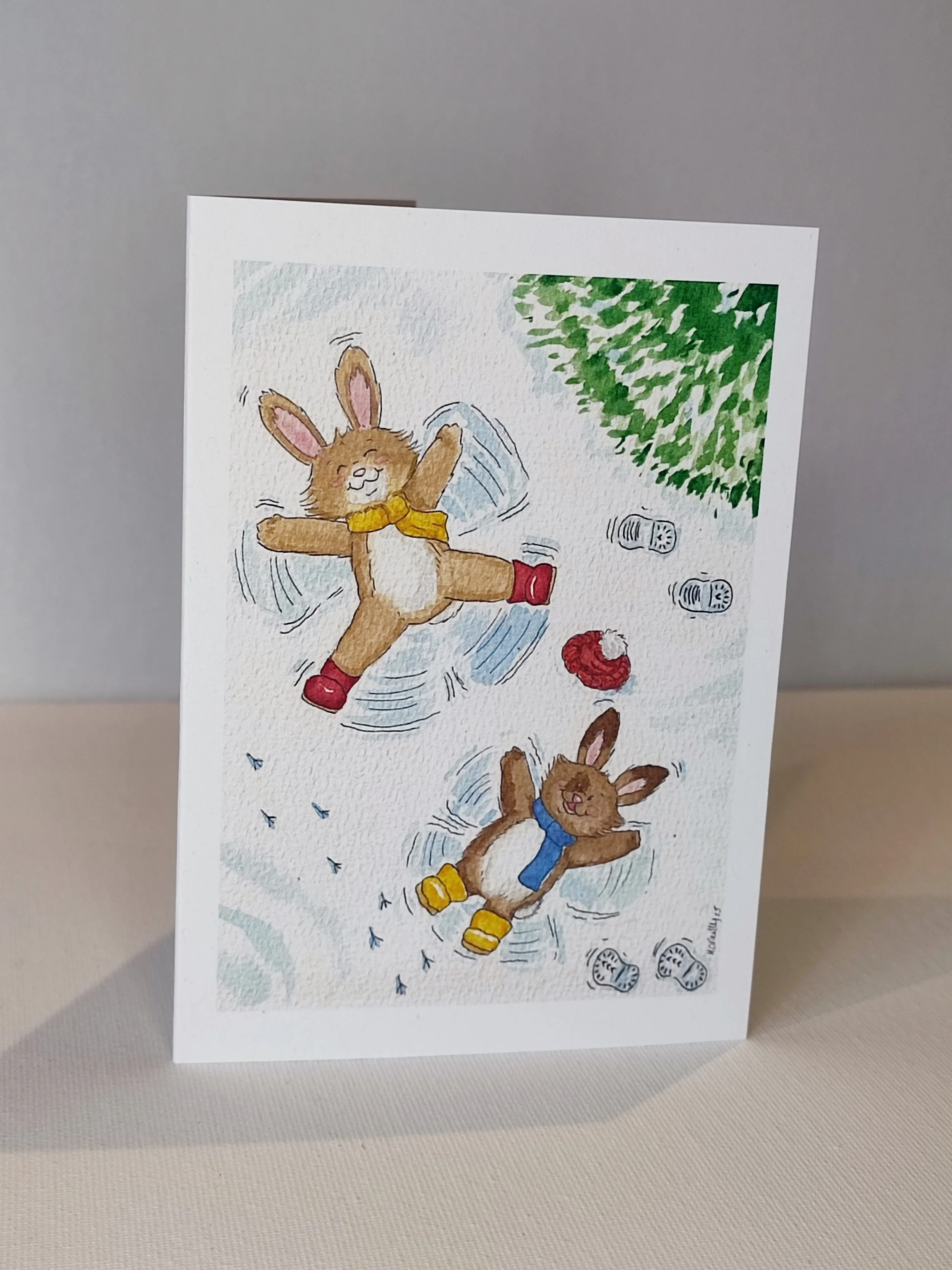 Bunnies in Snow 2025
