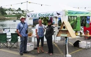 Wild Roseland publicity stand at St Mawes Harbour.
