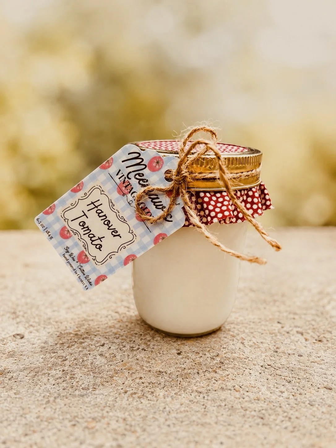 Hanover Tomato Vintage Mason Jar Candle