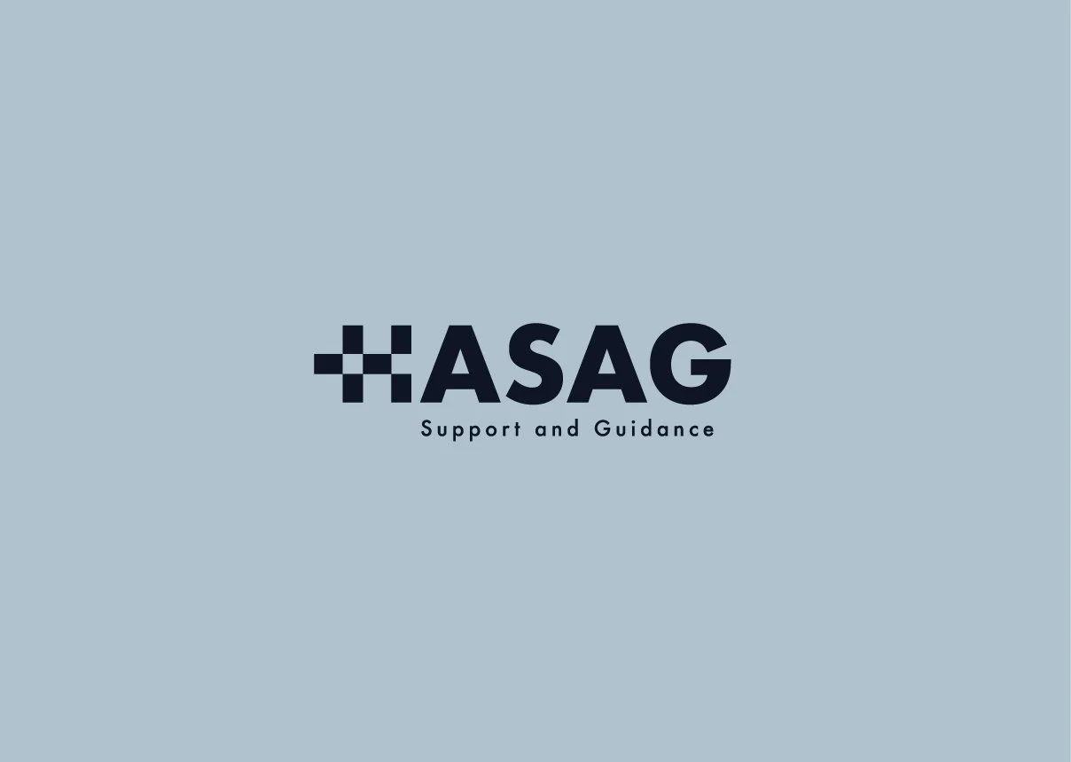Hasag logo with the tagline 'Support and Guidance' on a light blue background.