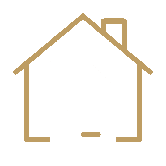Icon of a house with a document in front of it