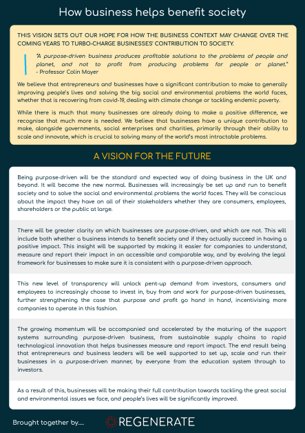 A vision for the future of business