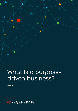 What is a purpose driven business?