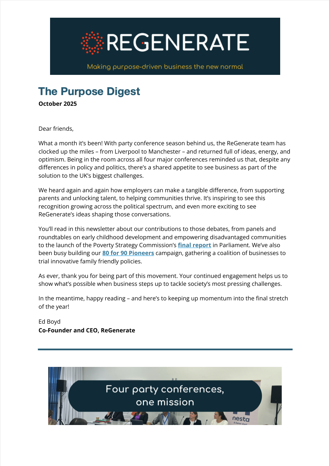 Can business really drive change? October 2025 Edition