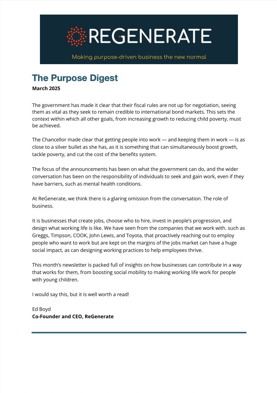 Where were businesses in the Spring Statement?&nbsp;March 2025 Edition