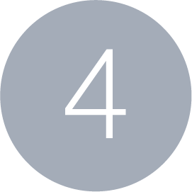 Número 4 em fundo cinza