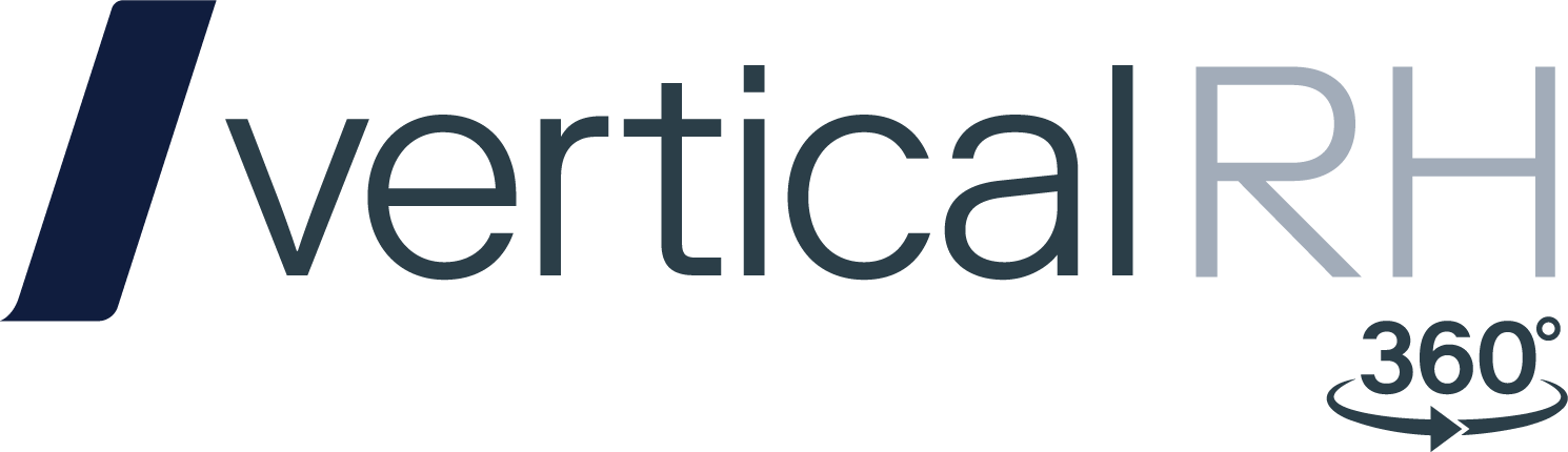 Logotipo do Vertical RH 360°, empresa de recursos humanos.