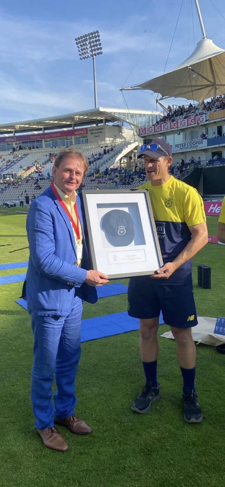 Capped by Hampshire – very few non-players, if any, have had the honour