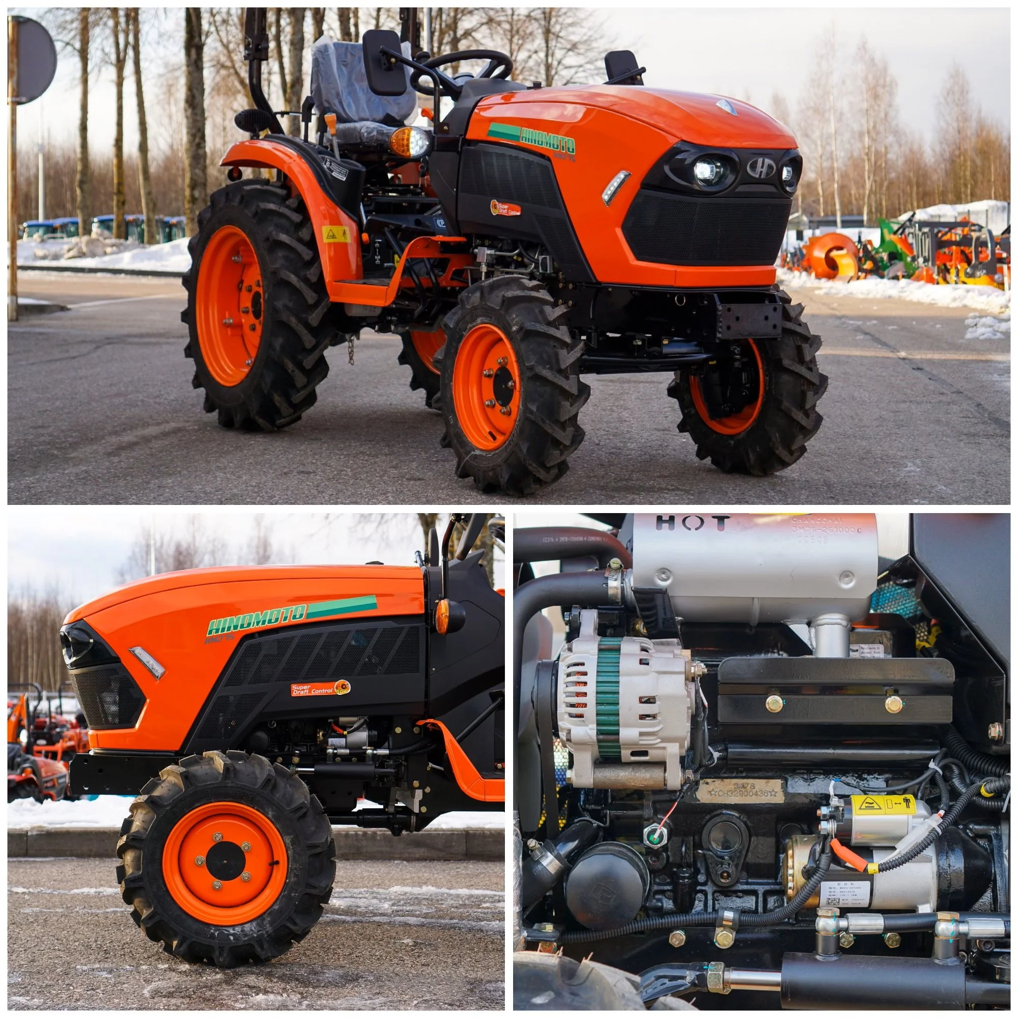 Tecnologie più avanzate, le normative sulle emissioni più rigorose e la scuola di ingegneria giapponese: questo è Hinomoto. Hinomoto HM-275 vista anteriore