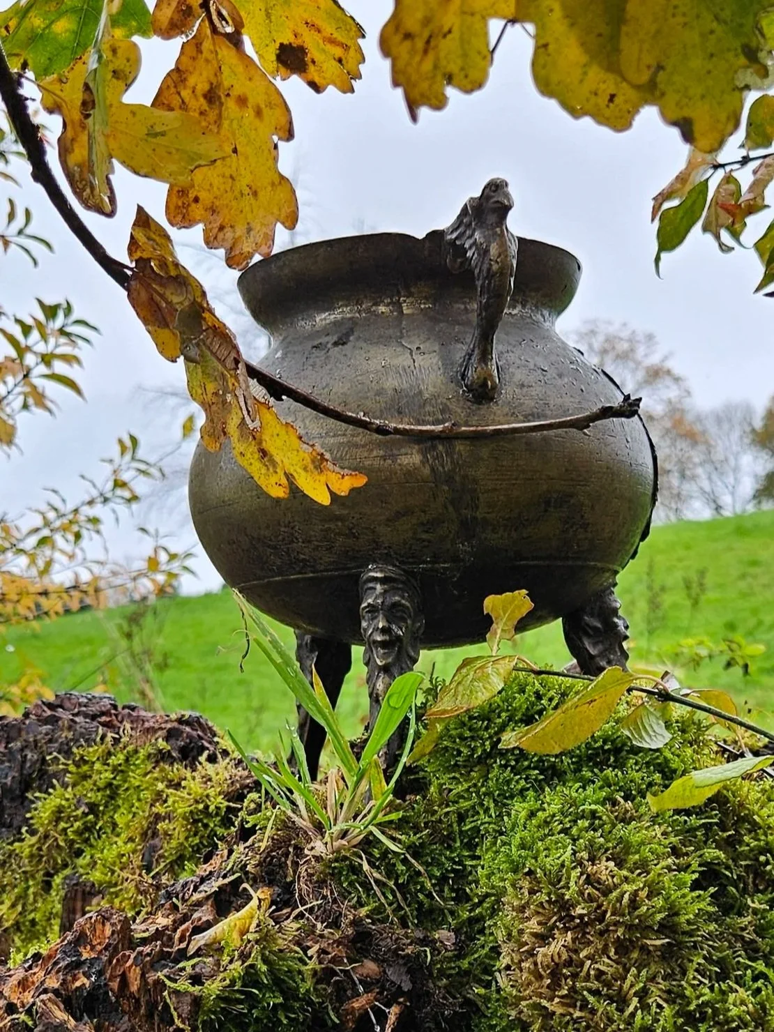 Ich bin der Kesselhüter, das Gesicht auf dem Kessel. Als Maskaron, Fratzengesicht symbolisiere ich Schutz und das Kanalisieren von Kräften.

Berühre mein Gesicht - und lausche meinem Flüstern... Wortmagie betreten 
