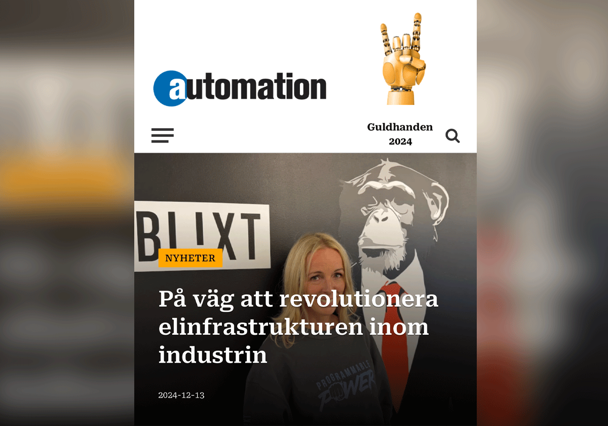Featured in Sweden’s leading publication on industrial technology and innovation.