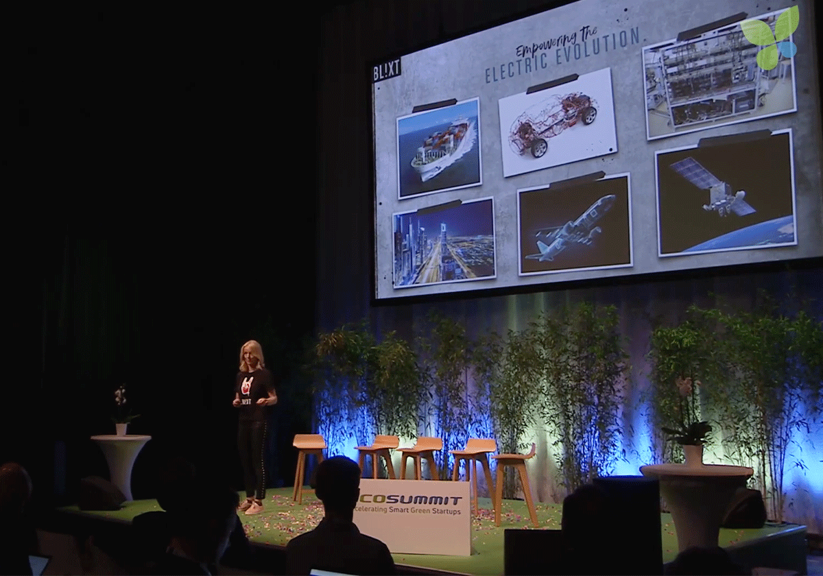 Blixt on stage @ Ecosummit Berlin 2019